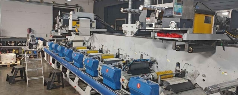 Установка флексографской печатной машины ZJR-350G для Tipografija Maxiprint, Беларусь